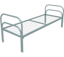 Одноярусная кровать SAMGRUPP металлическая "хард +" (800x1900, сетка 100x50, двойная ножка, 1 перемычка) 17108