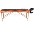 Массажный стол Atlas Sport складной 2-с 60 см деревянный, черно-оранжевый 2071000016061 2