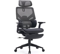 Кресло CACTUS CS-CHR-MC01-GYBK серый сиденье черный с подголовником крестовина 1884171