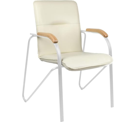 Конференц-кресло Easy Chair ua samba silver к/з беж./бук v-18 1.007 1766839