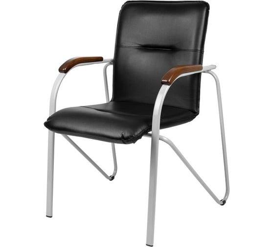 Конференц-кресло Easy Chair ua samba silver к/з черн./орех v-4 1.031 1766838 1