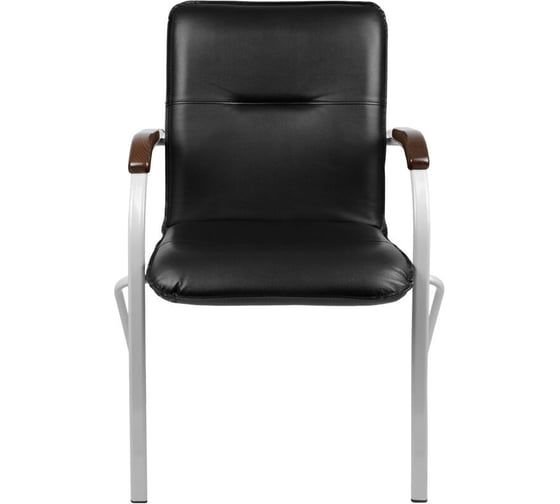 Конференц-кресло Easy Chair ua samba silver к/з черн./орех v-4 1.031 1766838