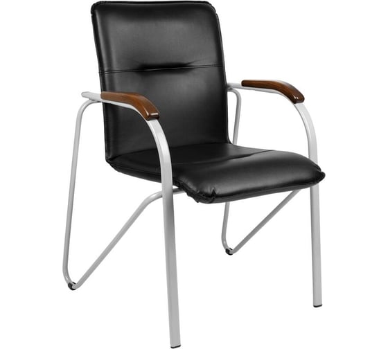 Конференц-кресло Easy Chair ua samba silver к/з черн./орех v-4 1.031 1766838