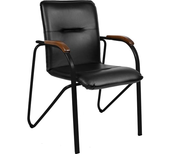 Конференц-кресло Easy Chair ua samba black к/з черн./орех v-4 1.031 1766836