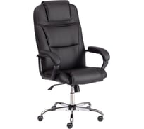 Кресло Easy Chair ut_ echair priority хром 22 кож/зам черный 36-6 1739531