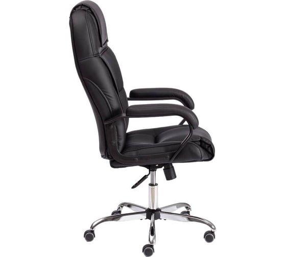 Кресло Easy Chair ut_ echair priority хром 22 кож/зам черный 36-6 1739531