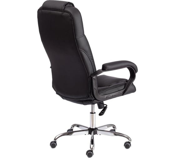 Кресло Easy Chair ut_ echair priority хром 22 кож/зам черный 36-6 1739531