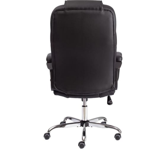 Кресло Easy Chair ut_ echair priority хром 22 кож/зам черный 36-6 1739531
