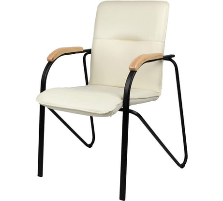 Конференц-кресло Easy Chairua samba black к/з беж./бук v-18 1.007 1766837