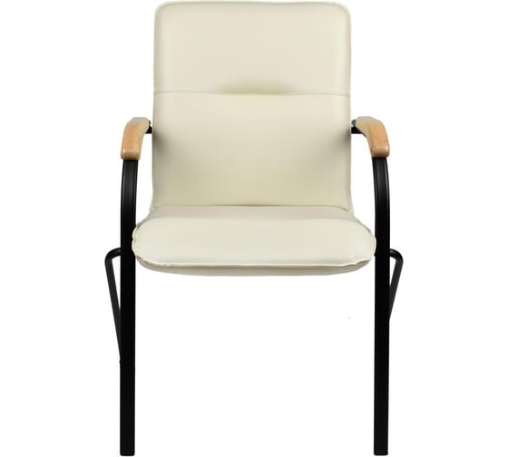 Конференц-кресло Easy Chairua samba black к/з беж./бук v-18 1.007 1766837