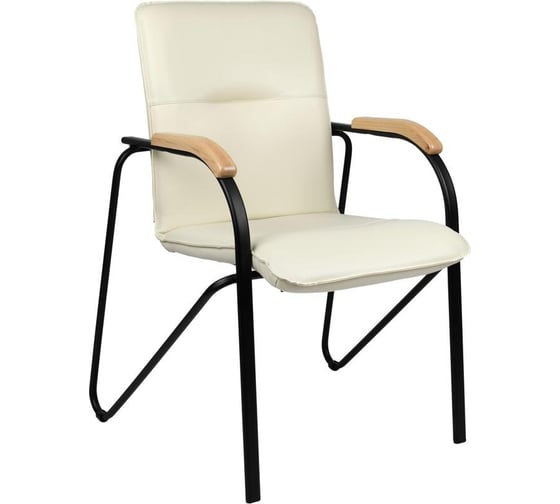 Конференц-кресло Easy Chairua samba black к/з беж./бук v-18 1.007 1766837