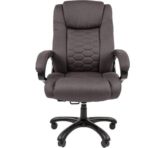 Кресло Easy Chair vt_echair-641 tc ткань серый, пластик черный 1736423