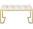 Банкетка GreenWeen OMEGA MINI, золотая, Ivory, Bulon 850x400x435 мм GW-OMEGAMINI-IVORY-850G-BL 2