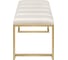 Банкетка GreenWeen OMEGA MINI, золотая, Ivory, Bulon 850x400x435 мм GW-OMEGAMINI-IVORY-850G-BL 3