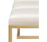 Банкетка GreenWeen OMEGA MINI, золотая, Ivory, Bulon 850x400x435 мм GW-OMEGAMINI-IVORY-850G-BL 5