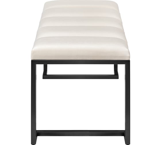 Банкетка GreenWeen OMEGA MINI, черная, Ivory, Bulon 850x400x435 мм GW-OMEGAMINI-IVORY-850B-BL