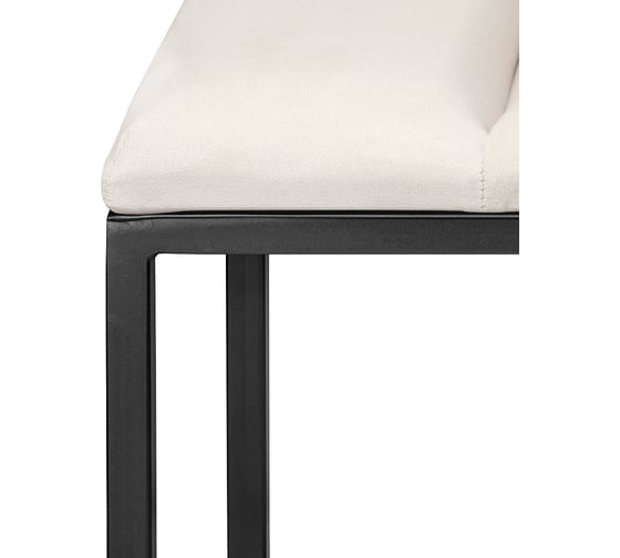 Банкетка GreenWeen OMEGA MINI, черная, Ivory, Bulon 850x400x435 мм GW-OMEGAMINI-IVORY-850B-BL