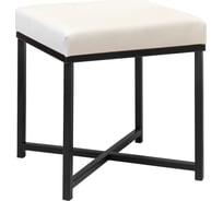 Пуф GreenWeen CRUZ, черный, Ivory, 400x400x470 мм GW-CRUZ-400B-Ivory