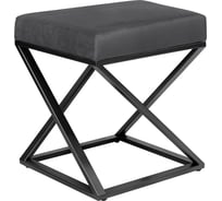 Пуф GreenWeen Chelsea, черный, Mouse Grey, 400x400x450 мм GW-CH400B-MG