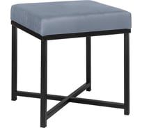 Пуф GreenWeen CRUZ, черный, Light Blue, 400x400x470 мм GW-CRUZ-400B-LB