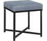 Пуф GreenWeen CRUZ, черный, Light Blue, 400x400x470 мм GW-CRUZ-400B-LB 1