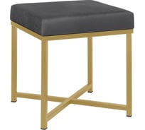 Пуф GreenWeen CRUZ, золотой, Mouse Grey, 400x400x470 мм GW-CRUZ-400G-MG