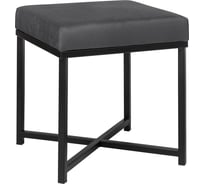 Пуф GreenWeen CRUZ, черный, Mouse Grey, 400x400x470 мм GW-CRUZ-400B-MG