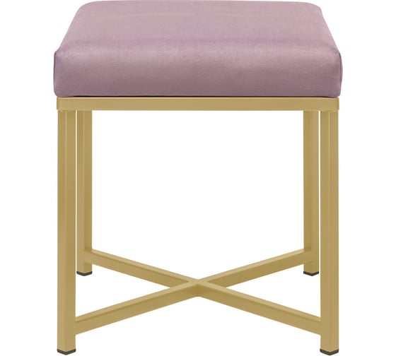 Пуф GreenWeen CRUZ, золотой, Dusty Pink, 400x400x470 мм GW-CRUZ-400G-DP