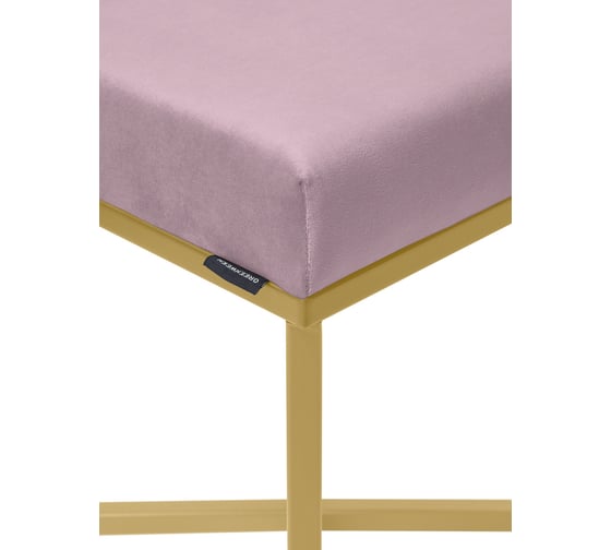 Пуф GreenWeen CRUZ, золотой, Dusty Pink, 400x400x470 мм GW-CRUZ-400G-DP