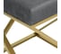 Пуф GreenWeen Chelsea, золотой, Mouse Grey, 400x400x450 мм GW-CH400G-MG 3