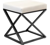 Пуф GreenWeen Chelsea, черный, Ivory, 400x400x450 мм GW-CH400B-I