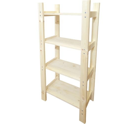 Деревянный стеллаж Timber&Style 45x103x24см, 4 полки TSST45244 1