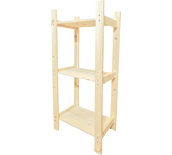 Деревянный стеллаж Timber&Style 45x103x30см, 3 полки TSST45303 1