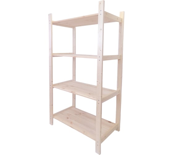 Деревянный стеллаж Timber&Style 75x145x40см, 4 полки TSST75404