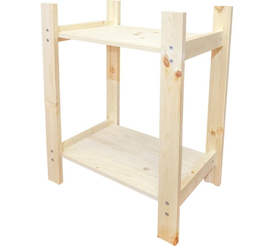 Деревянный стеллаж Timber&Style 45x62x30см, 2 полки TSST45302 1