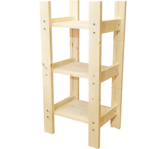 Деревянный стеллаж Timber&Style 30x62x24см, 3 полки TSST30243 1
