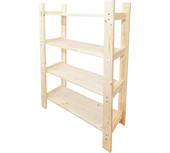 Деревянный стеллаж Timber&Style 60x103x24см, 4 полки TSST60244 1