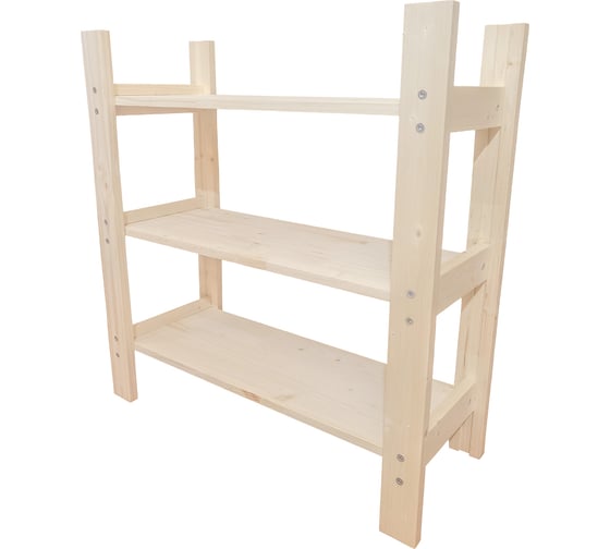 Деревянный стеллаж Timber&Style 60x62x24см, 3 полки TSST60243 1