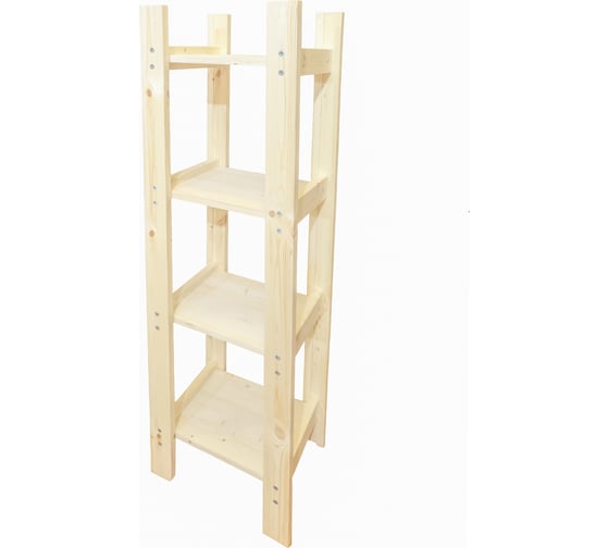 Деревянный стеллаж Timber&Style 30x103x24см, 4 полки TSST30244
