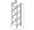 Деревянный стеллаж Timber&Style 30x103x24см, 4 полки TSST30244 2