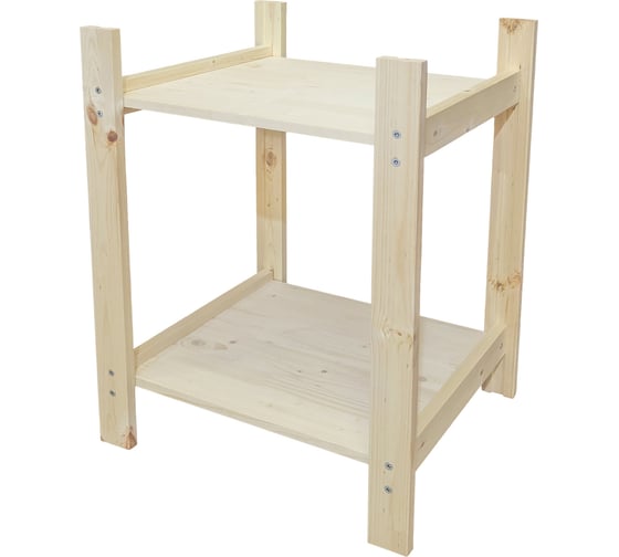 Деревянный стеллаж Timber&Style 45x62x40см, 2 полки TSST45402 1