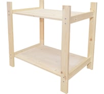Деревянный стеллаж Timber&Style 60x62x40см, 2 полки TSST60402