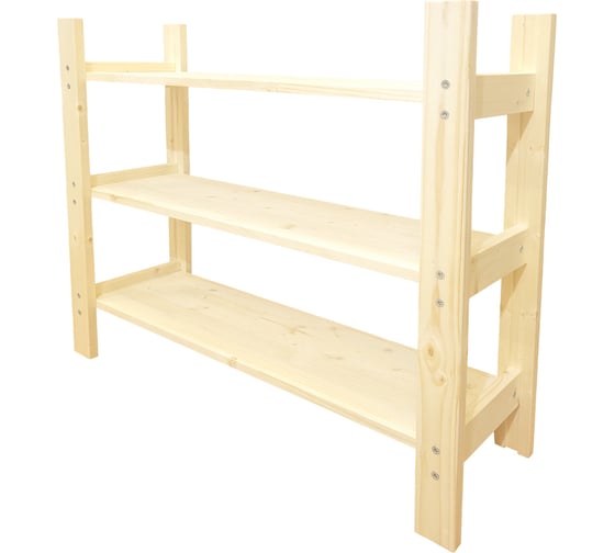 Деревянный стеллаж Timber&Style 75x62x24см, 3 полки TSST75243 1