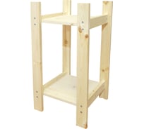 Деревянный стеллаж Timber&Style 30x62x30см, 2 полки TSST30302