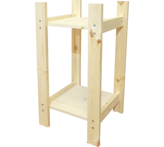 Деревянный стеллаж Timber&Style 30x62x30см, 2 полки TSST30302 1