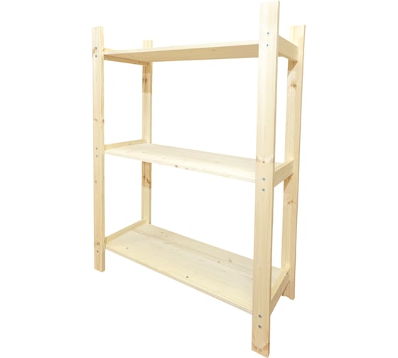 Деревянный стеллаж Timber&Style 75x103x30см, 3 полки TSST75303 1