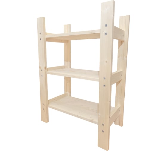 Деревянный стеллаж Timber&Style 45x62x24см, 3 полки TSST45243 1