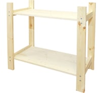 Деревянный стеллаж Timber&Style 75x62x30см, 2 полки TSST75302