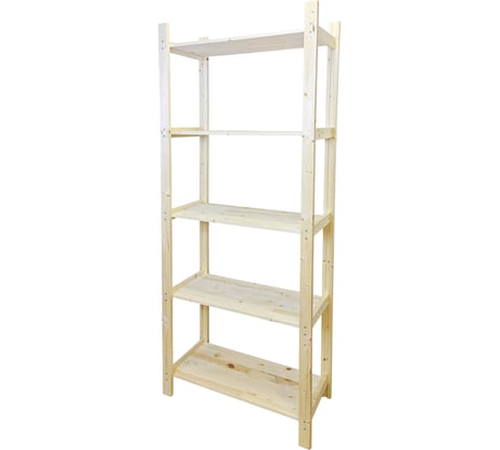 Деревянный стеллаж Timber&Style 75x187x30см, 5 полки TSST75305