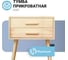 Тумба Homium с ящиками Cozy, цвет светлое дерево, размер 45x35x59 см, на ножках stand04 2